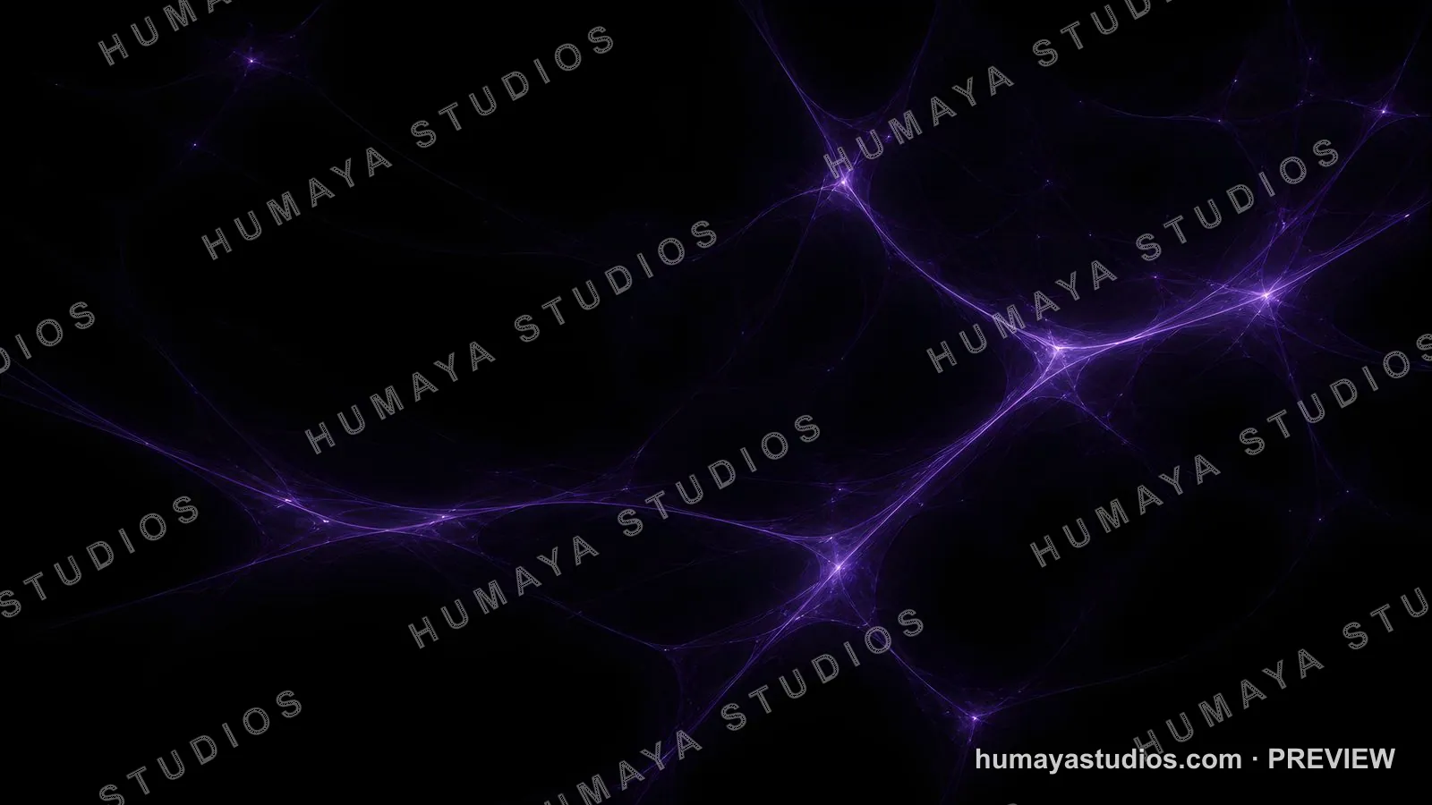 Abstract Cosmic Neural Network Purple Light Web Background