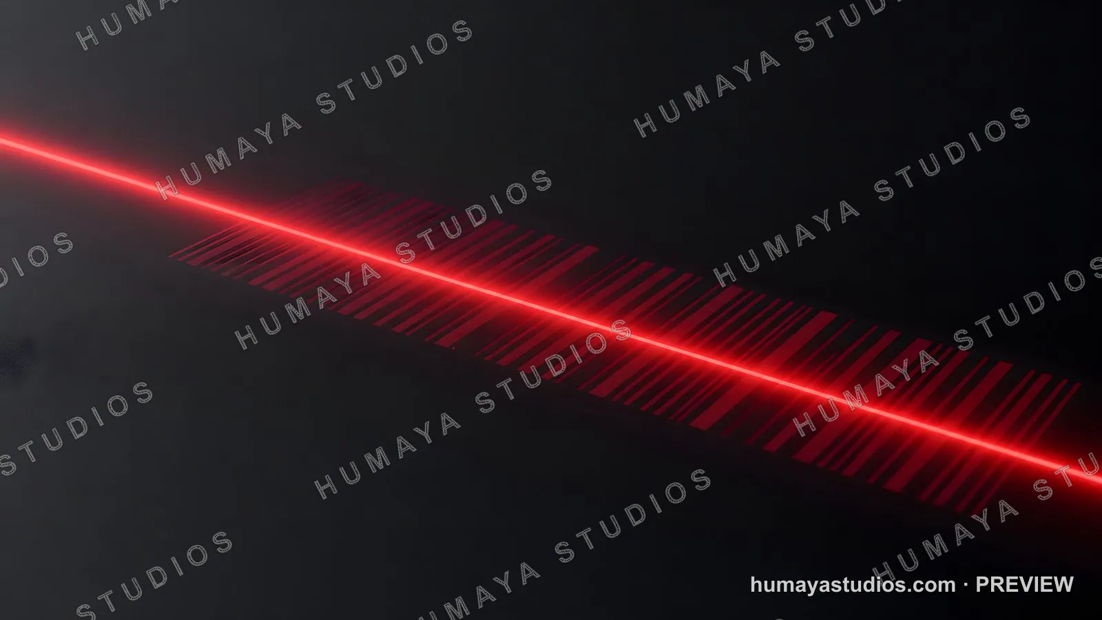 Red laser scanning barcode on black surface