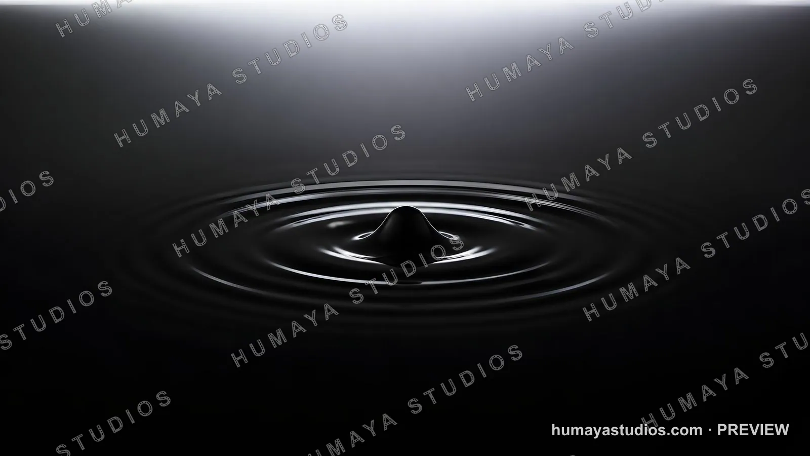 Black Liquid Ripple Abstract Background