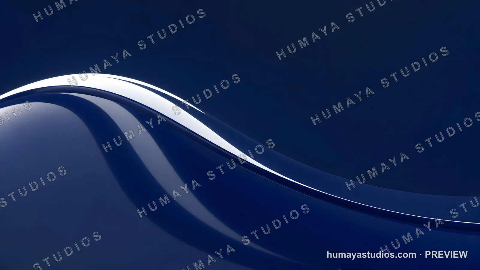 Glossy Navy Blue Wave Abstract Background