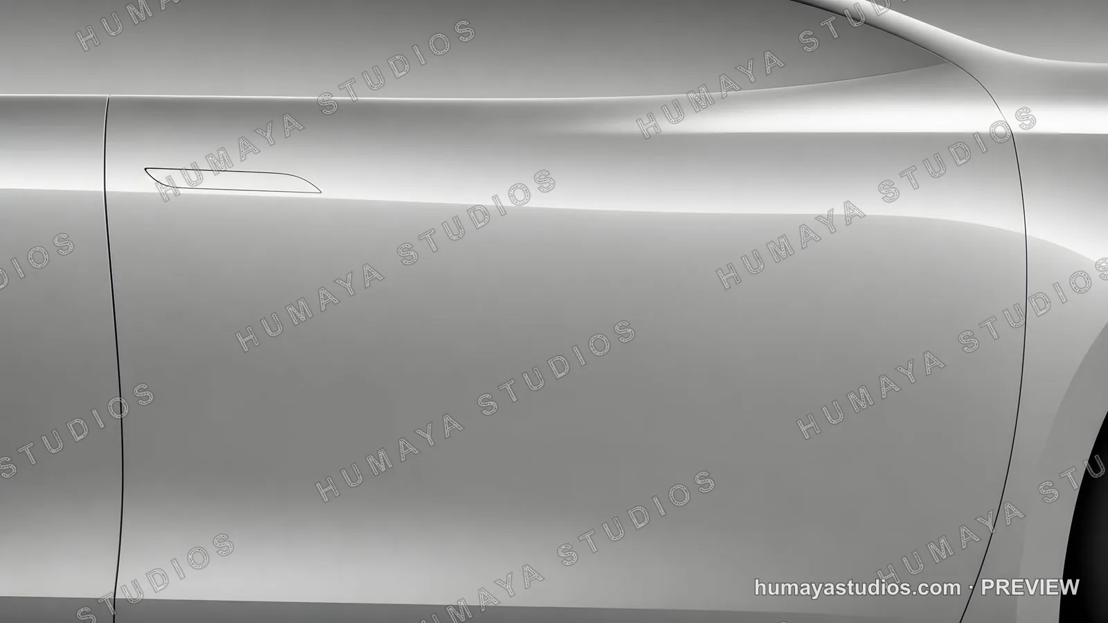 Sleek Silver Car Door Handle Minimalist Automotive Design Detail