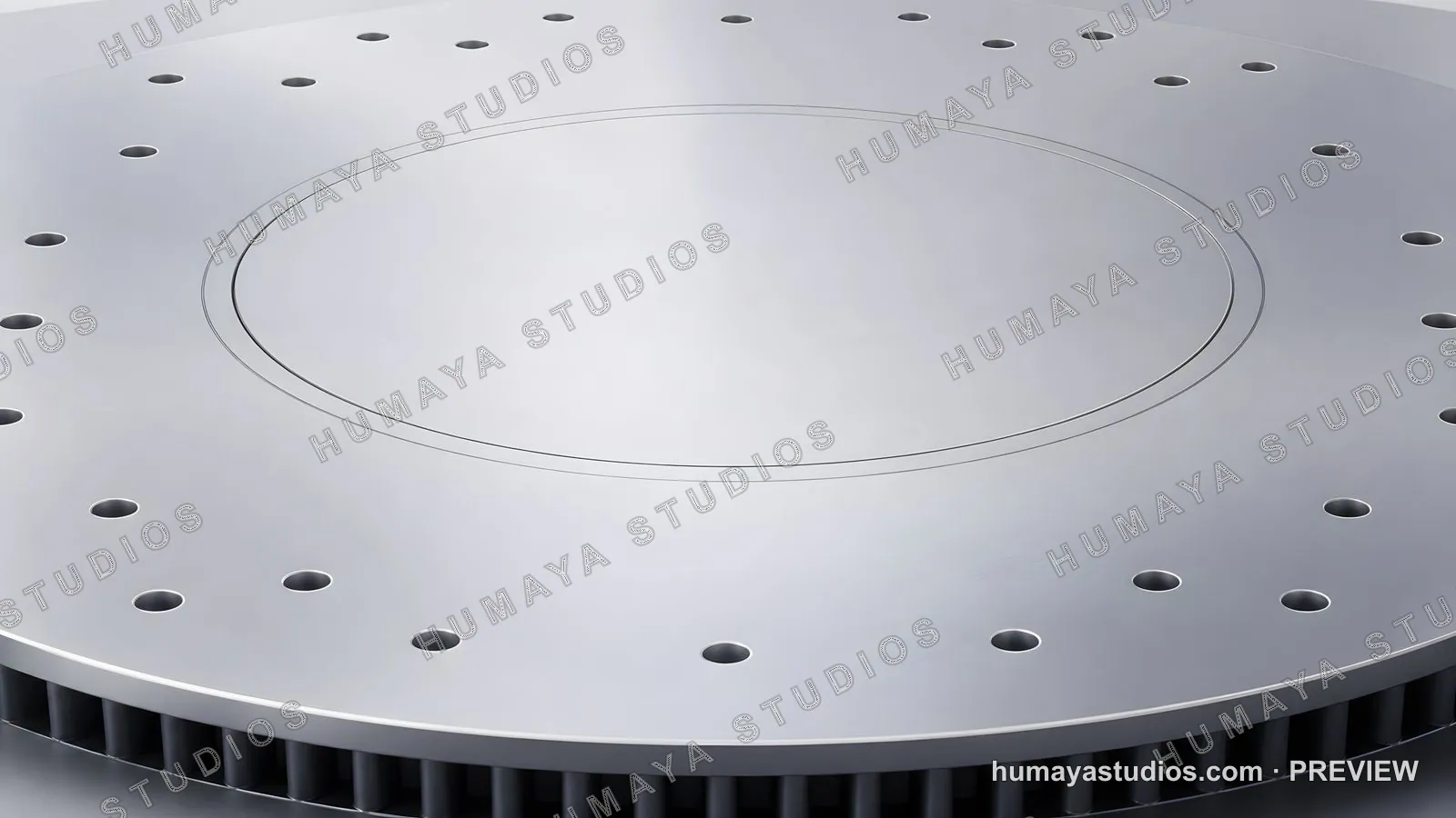 Metal rotary plate with precision holes for industrial machinery