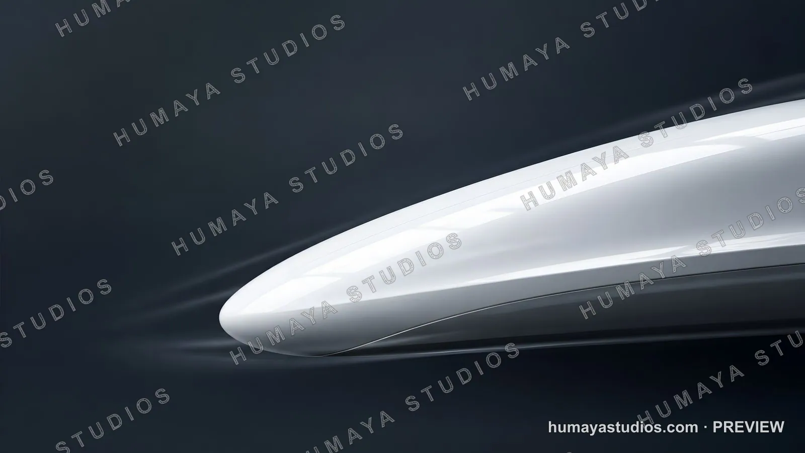 Futuristic Bullet Train Nose Aerodynamics