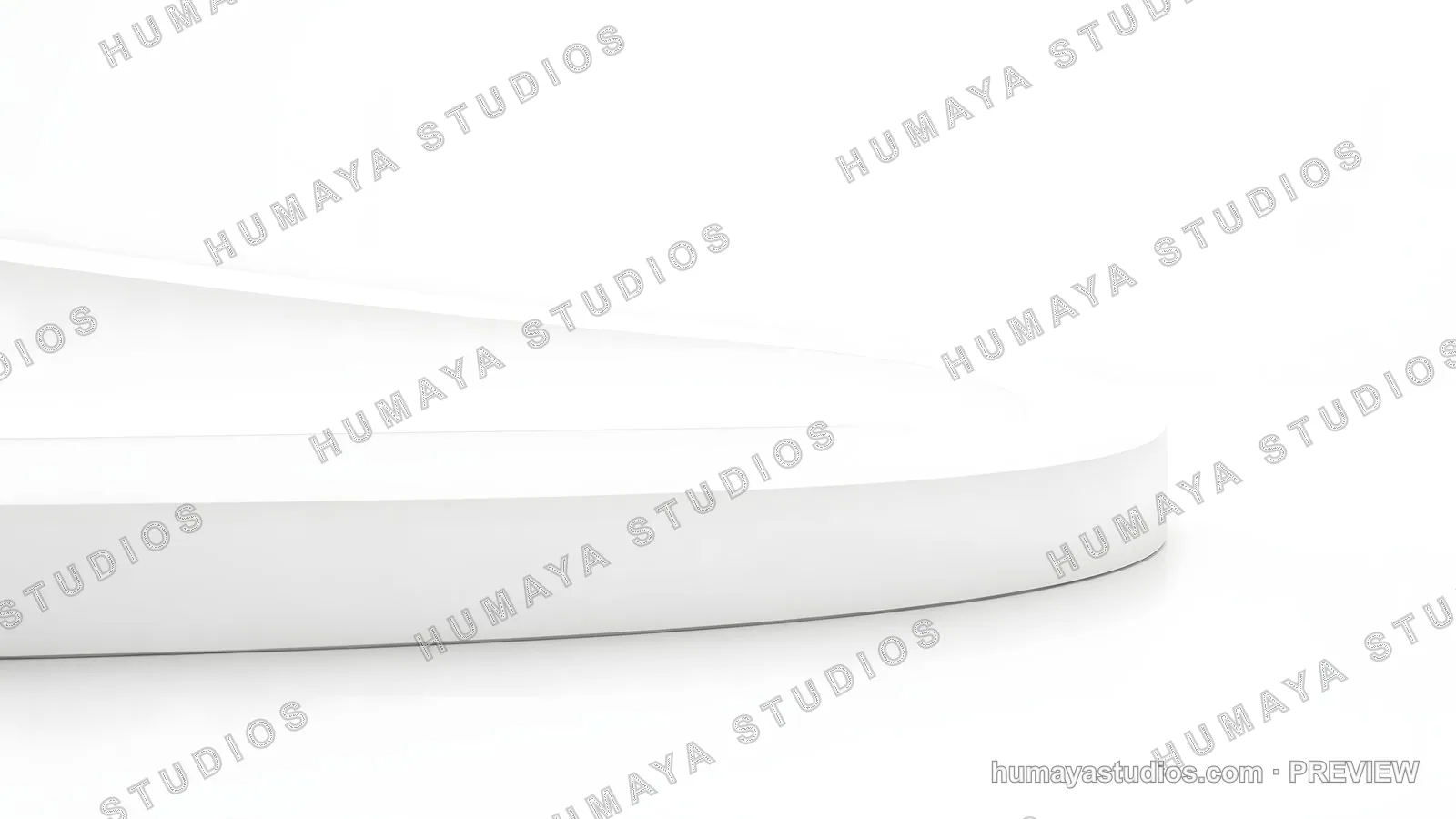 Minimalist White Podium Product Display Stage