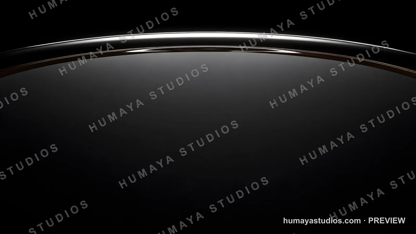 Abstract Black Curved Metallic Surface Background