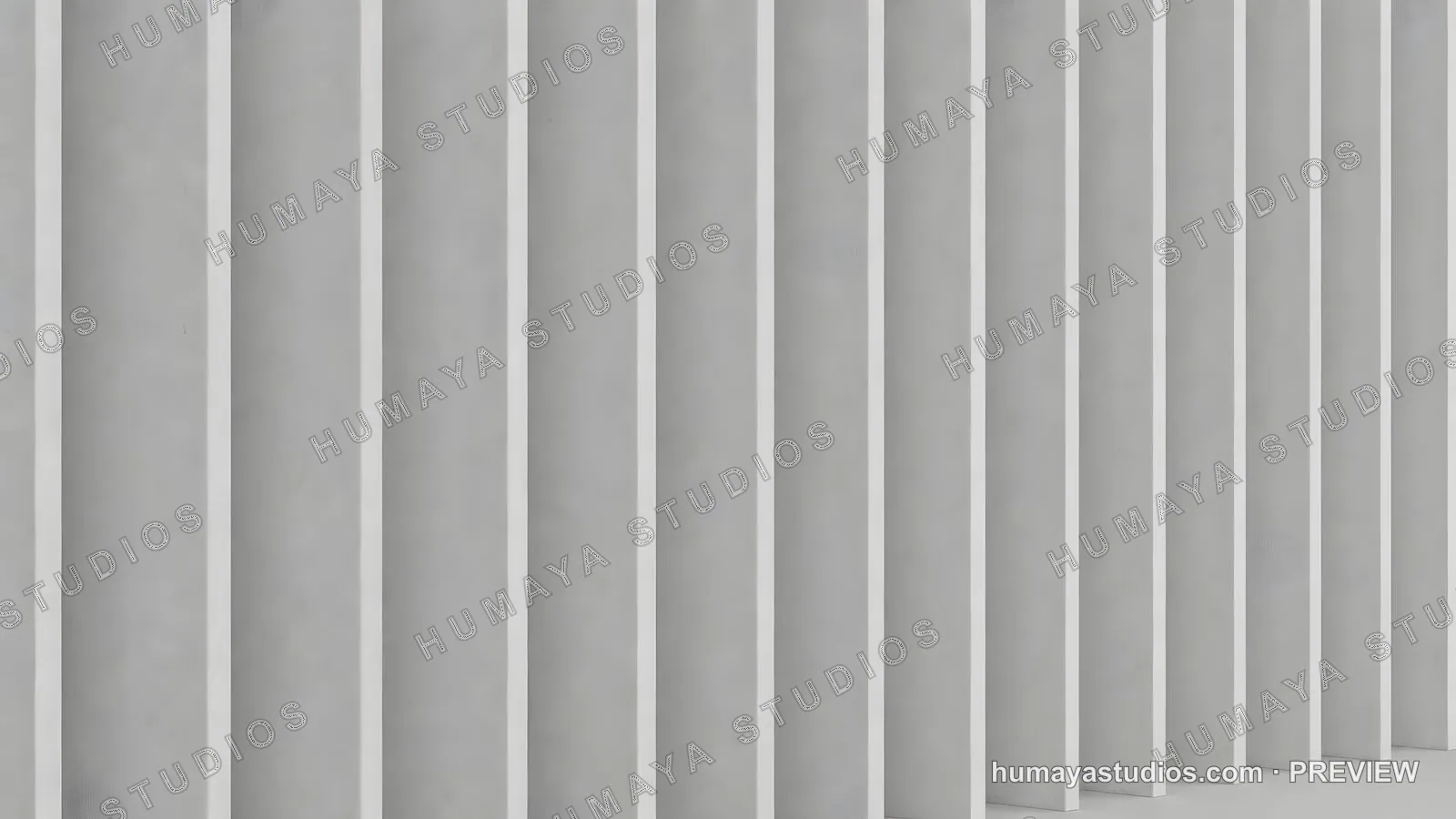 Modern Architectural Concrete Facade with Vertical Fins