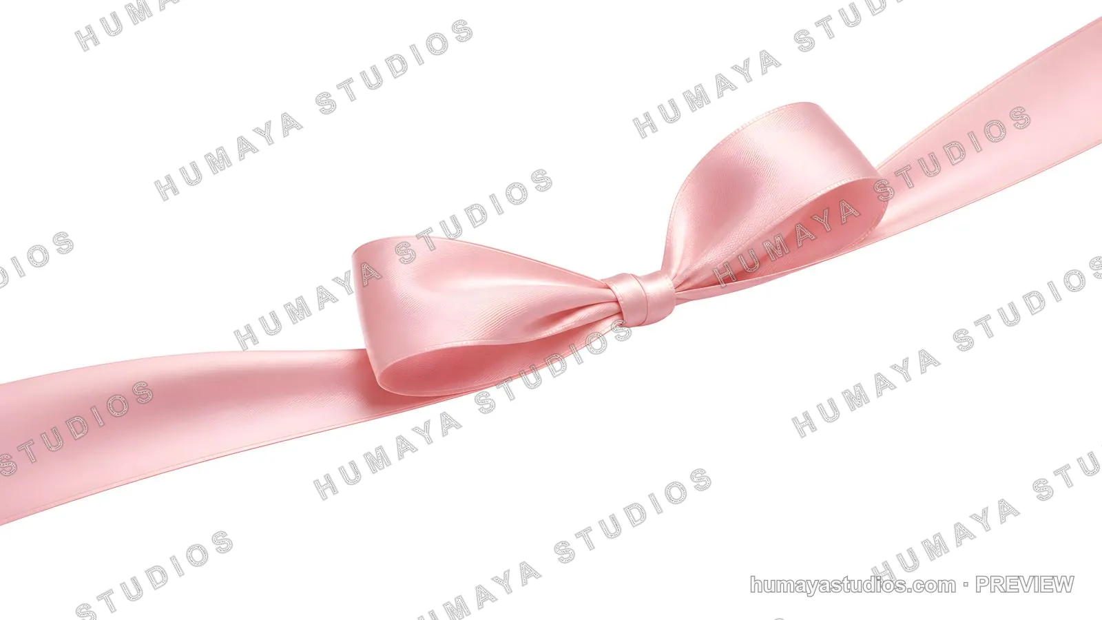Pink satin ribbon bow isolated on white background