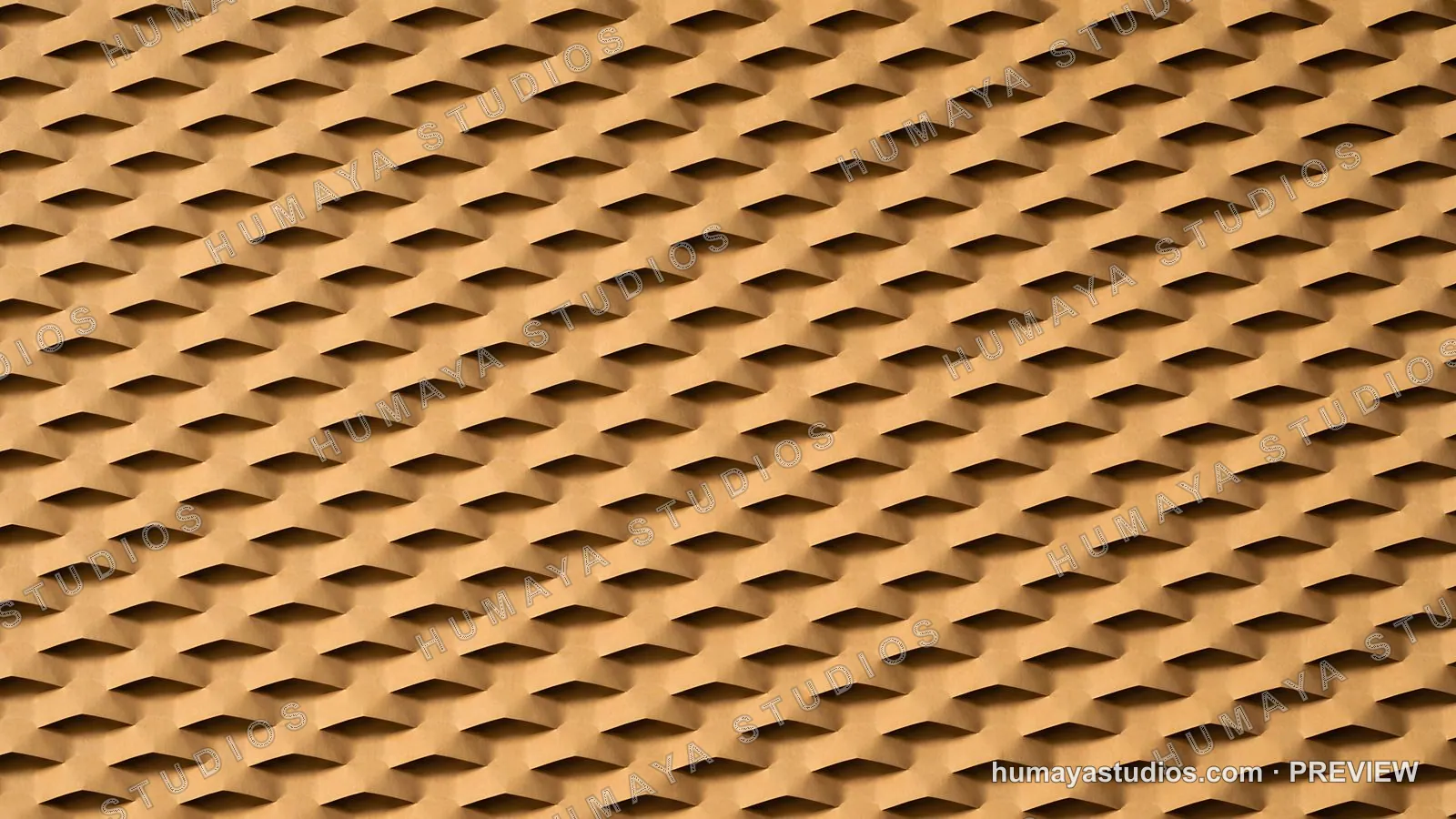 Brown textured paper packing material honeycomb pattern background