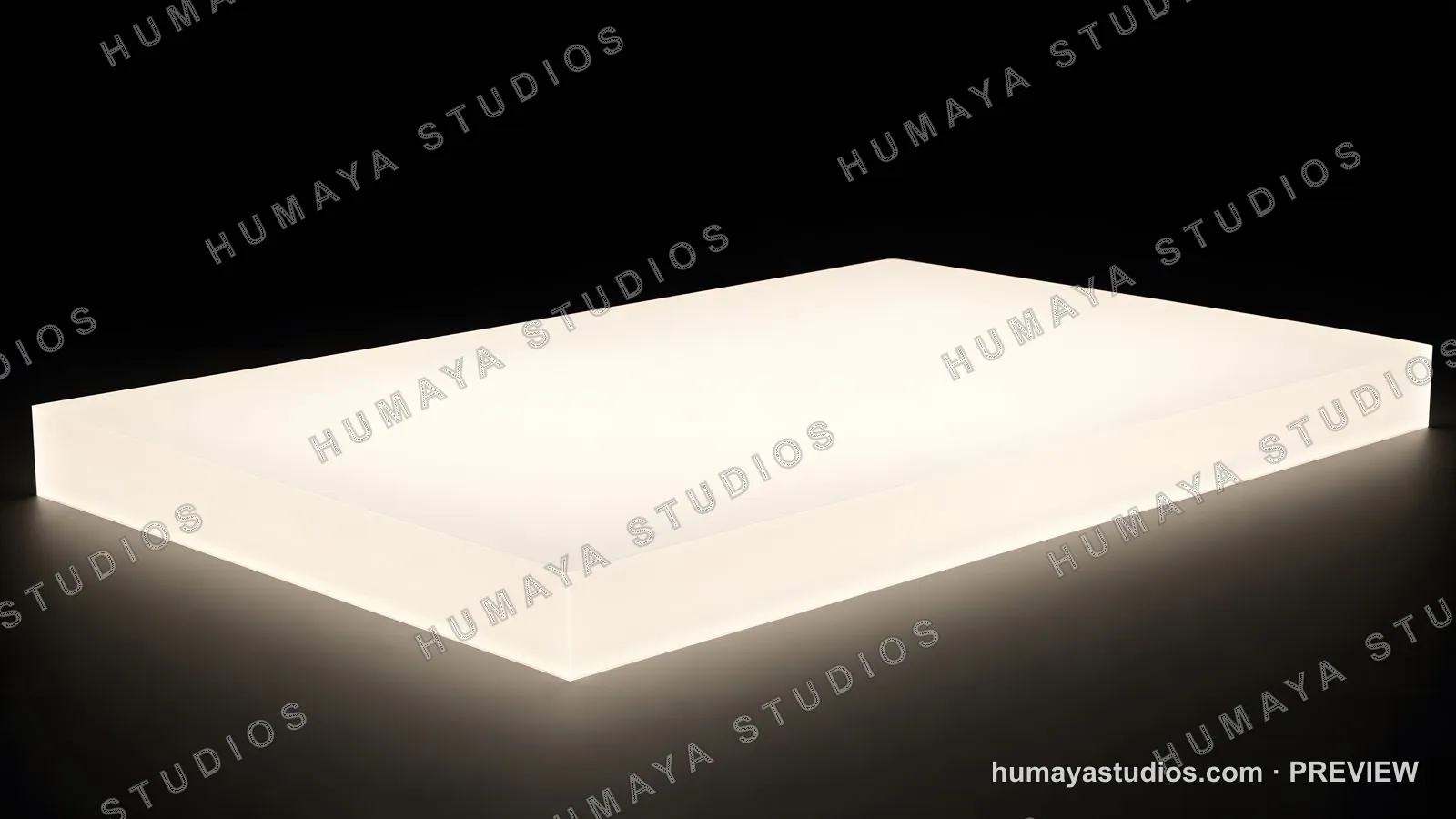Glowing Illuminated Rectangular Podium Platform Stage Light
