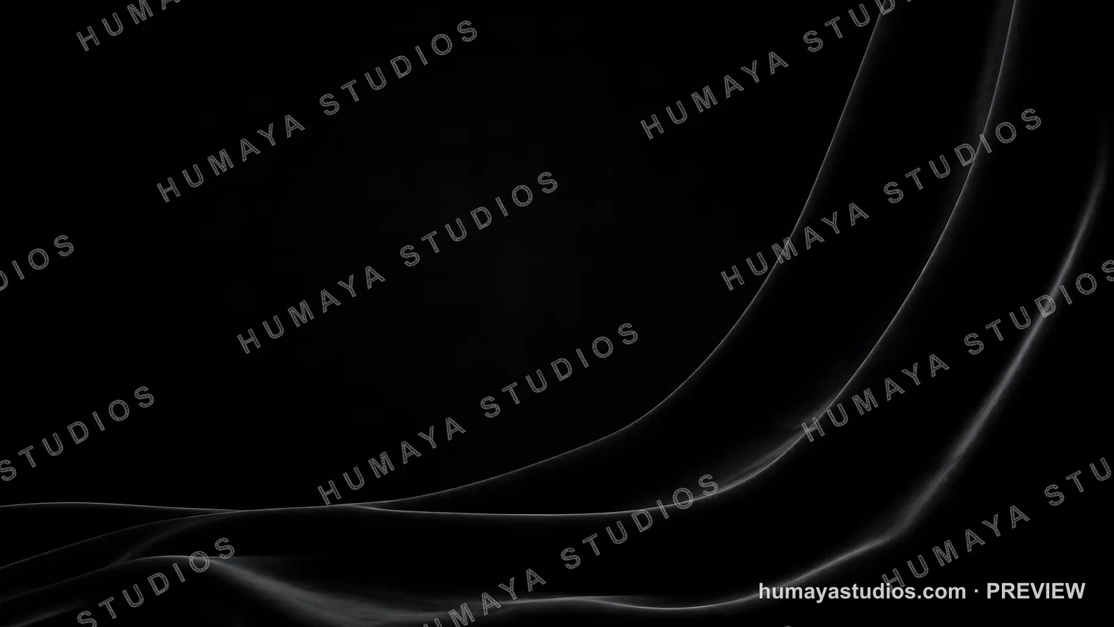 Black Silk Fabric Waves Background