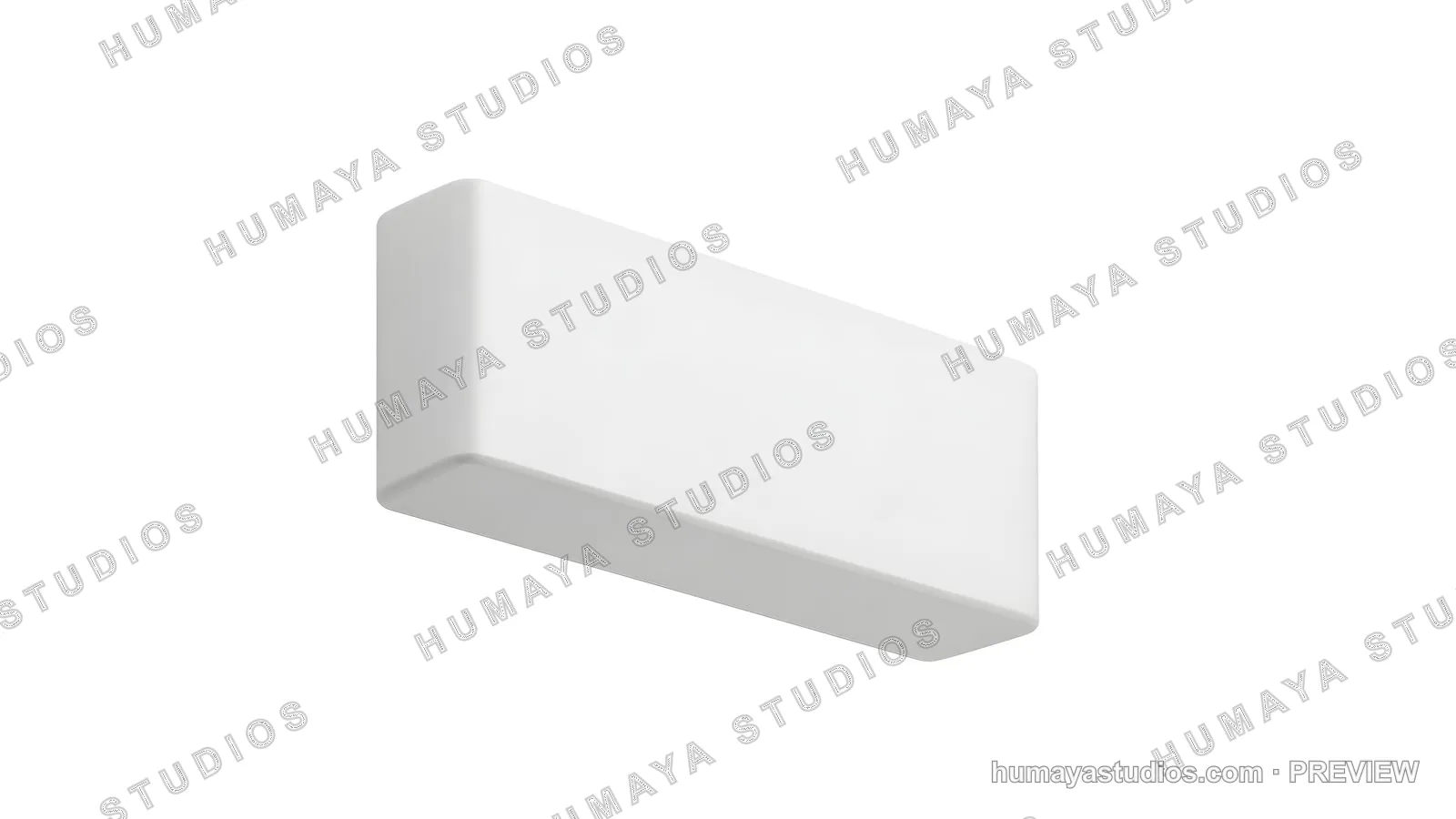 Modern white wall sconce lamp isolated on clean background