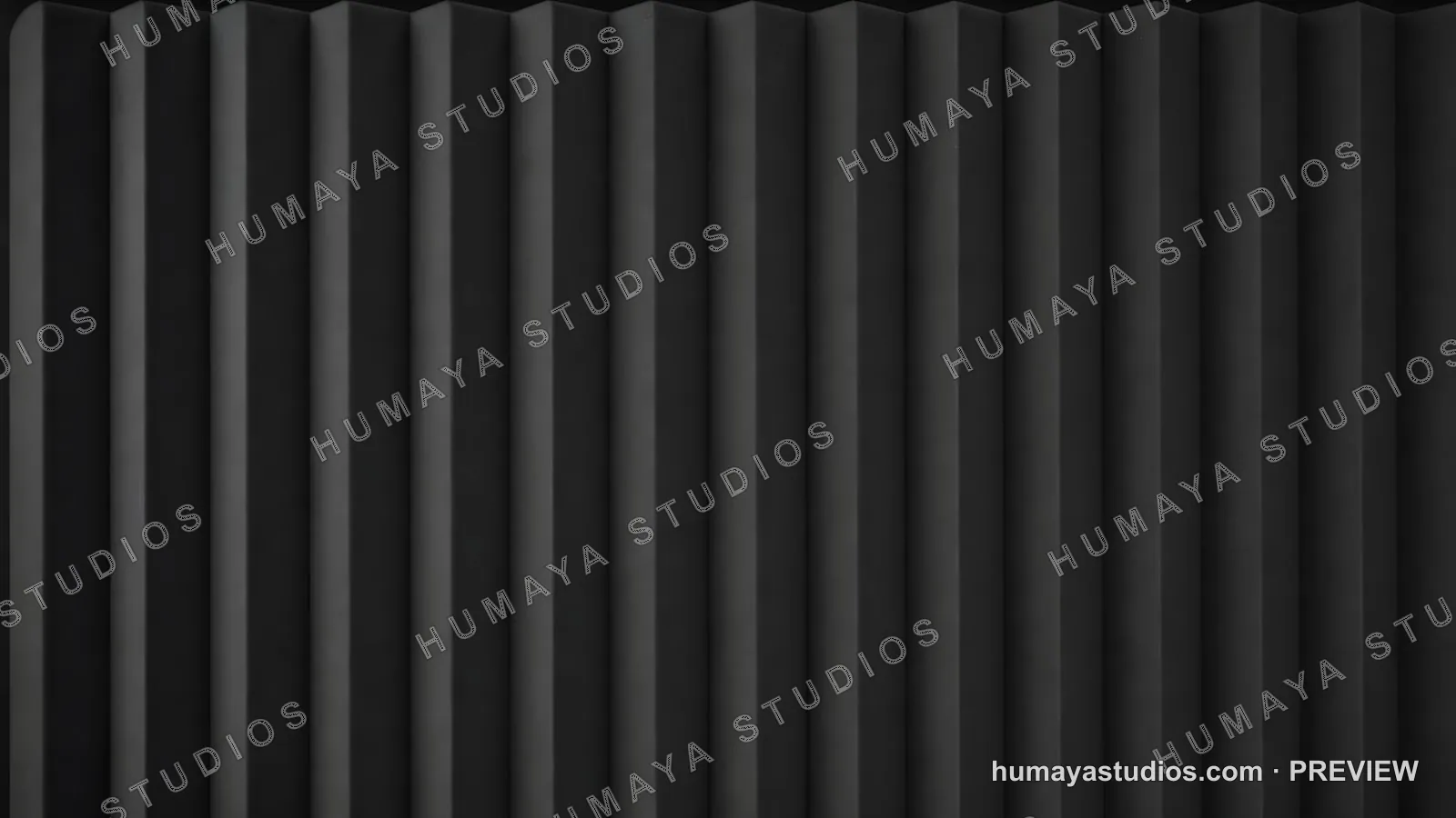 Black Pleated Wall Texture Abstract Background