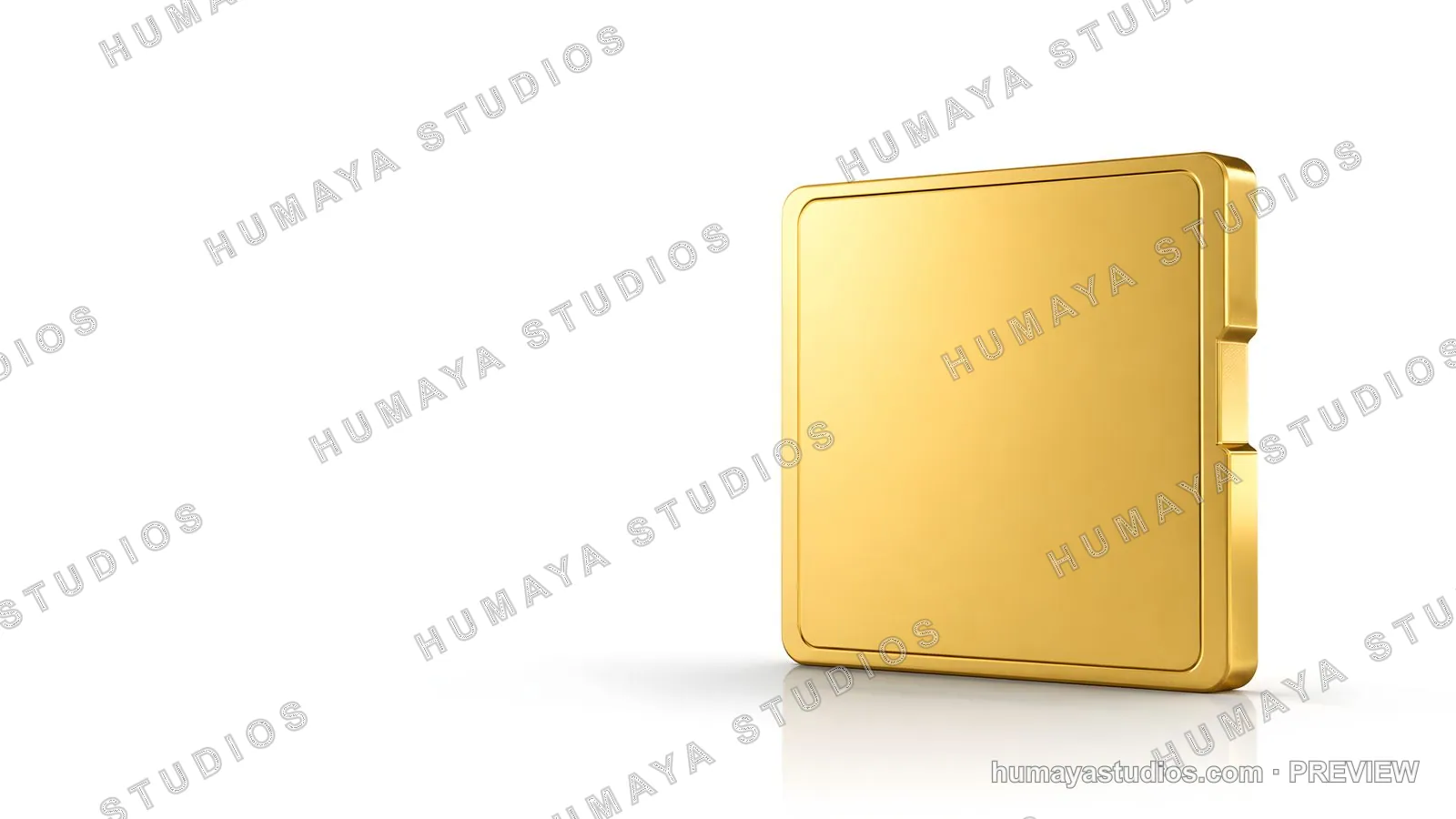 Blank Gold Card with Space for Text