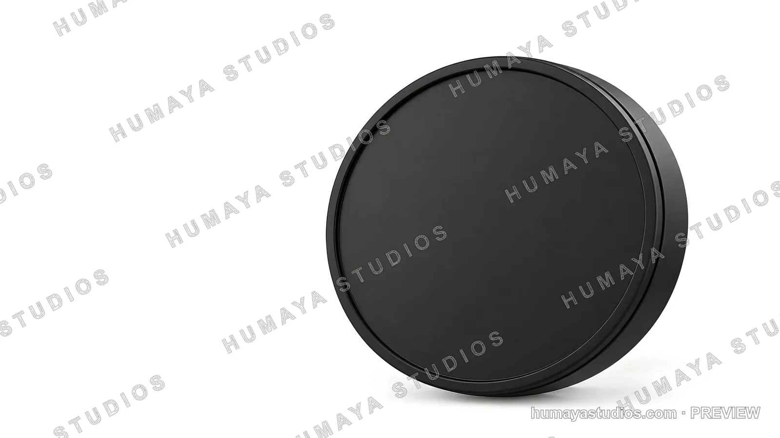 Black Jar Mockup: Matte Cosmetic Container Template