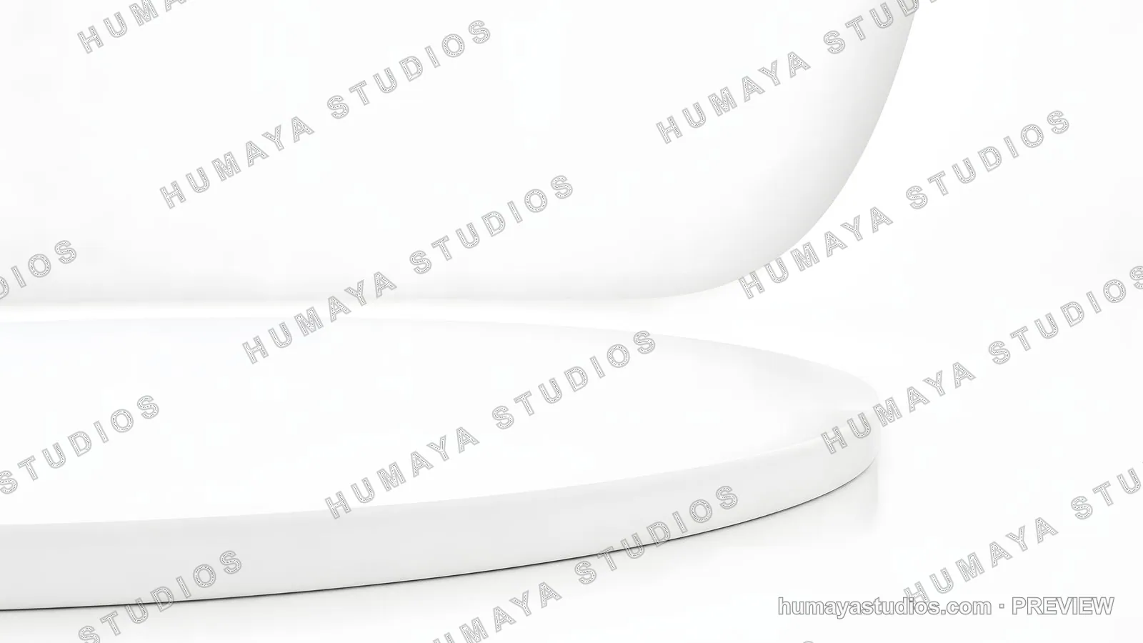 Minimalist White Podium Stage for Product Display