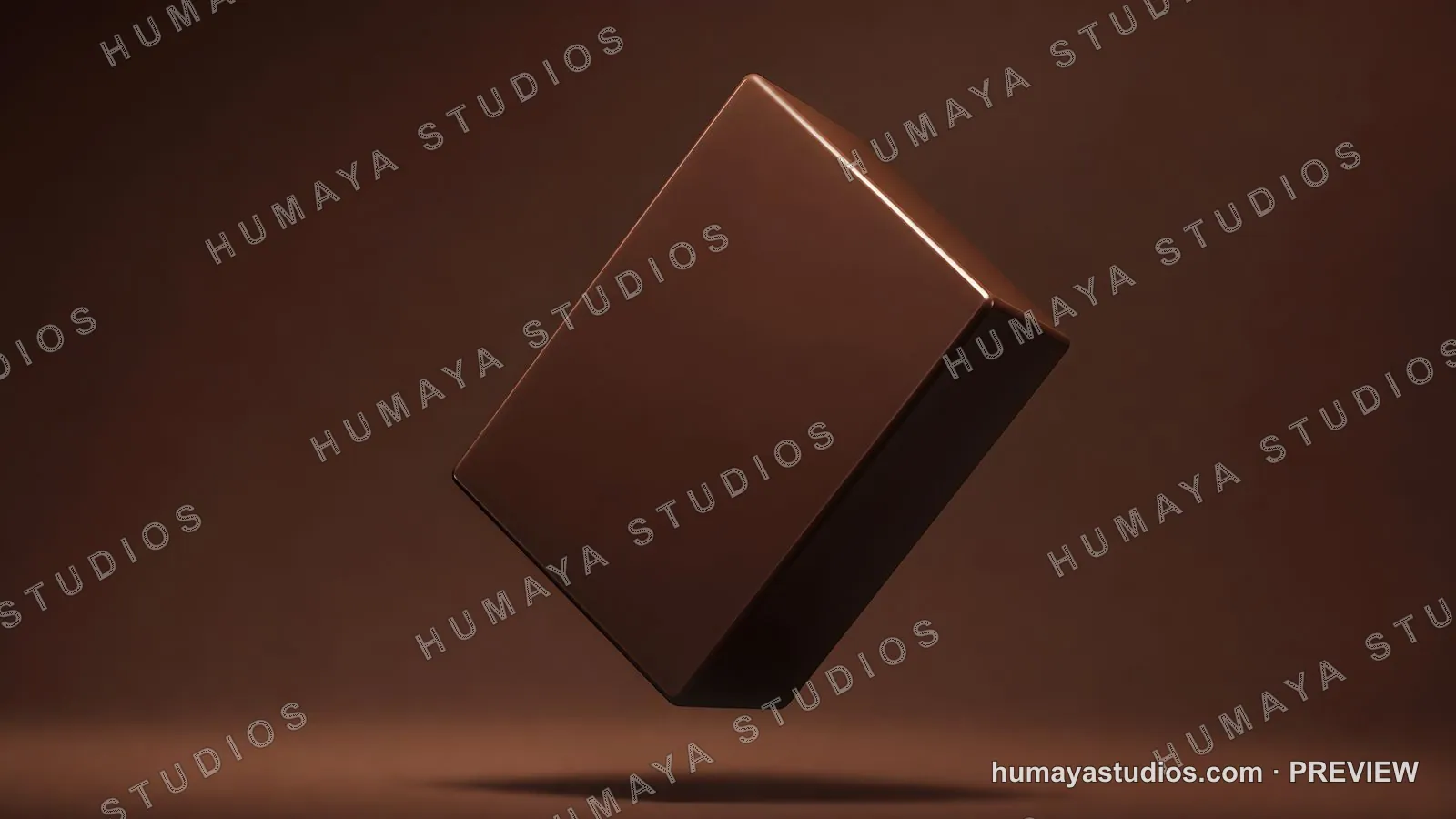 Floating Chocolate Bar Minimalist Product Mockup