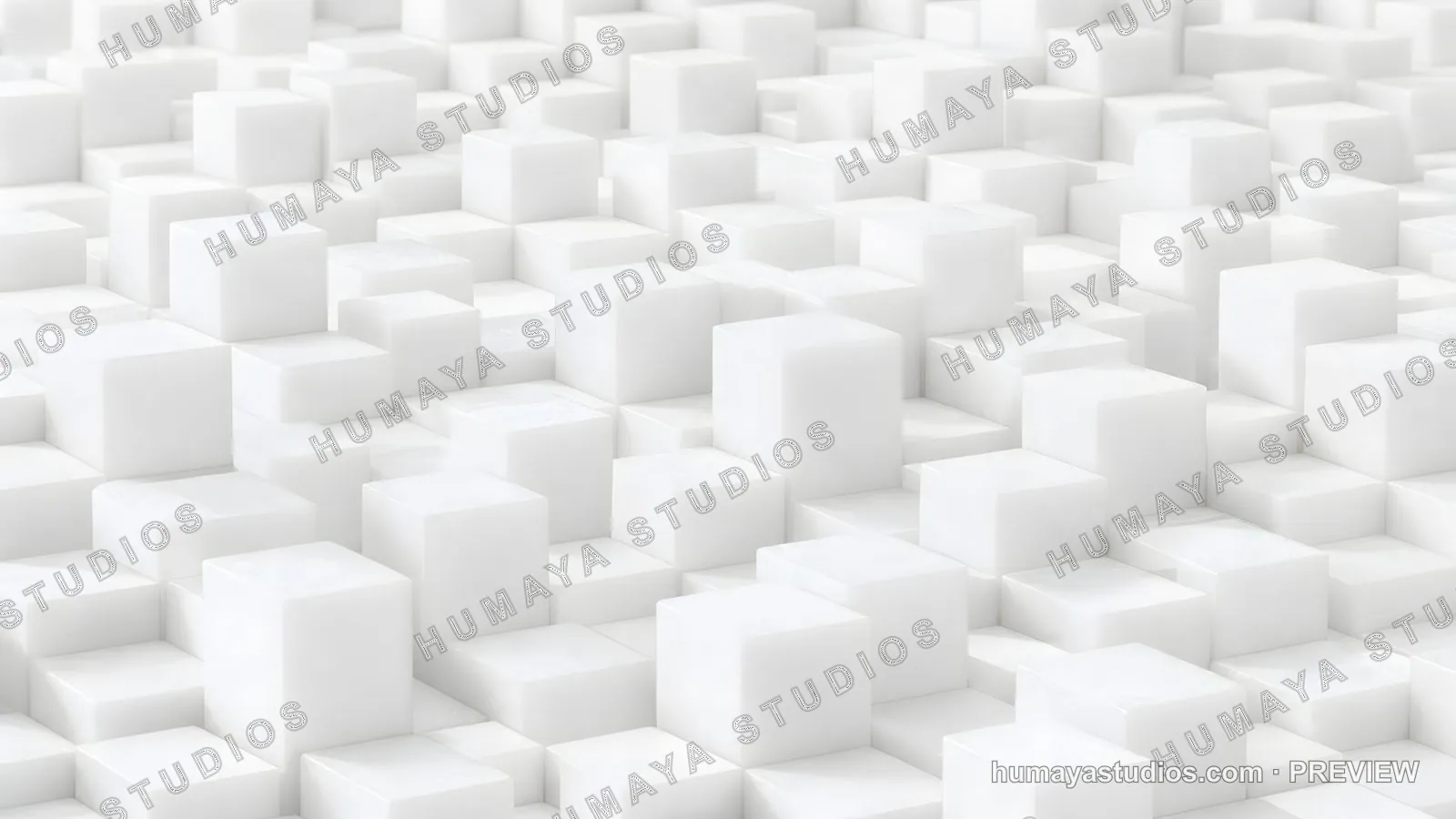 Abstract 3D white cubes background pattern texture