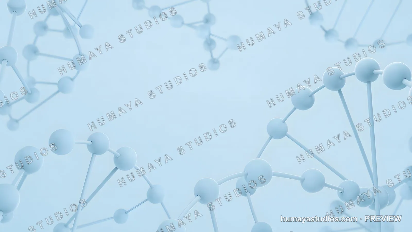 Blue DNA strands 3D render background for science and medicine