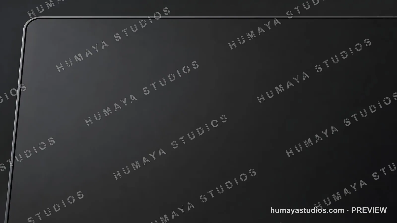 Sleek Modern Digital Tablet Screen with Rounded Corners Closeup