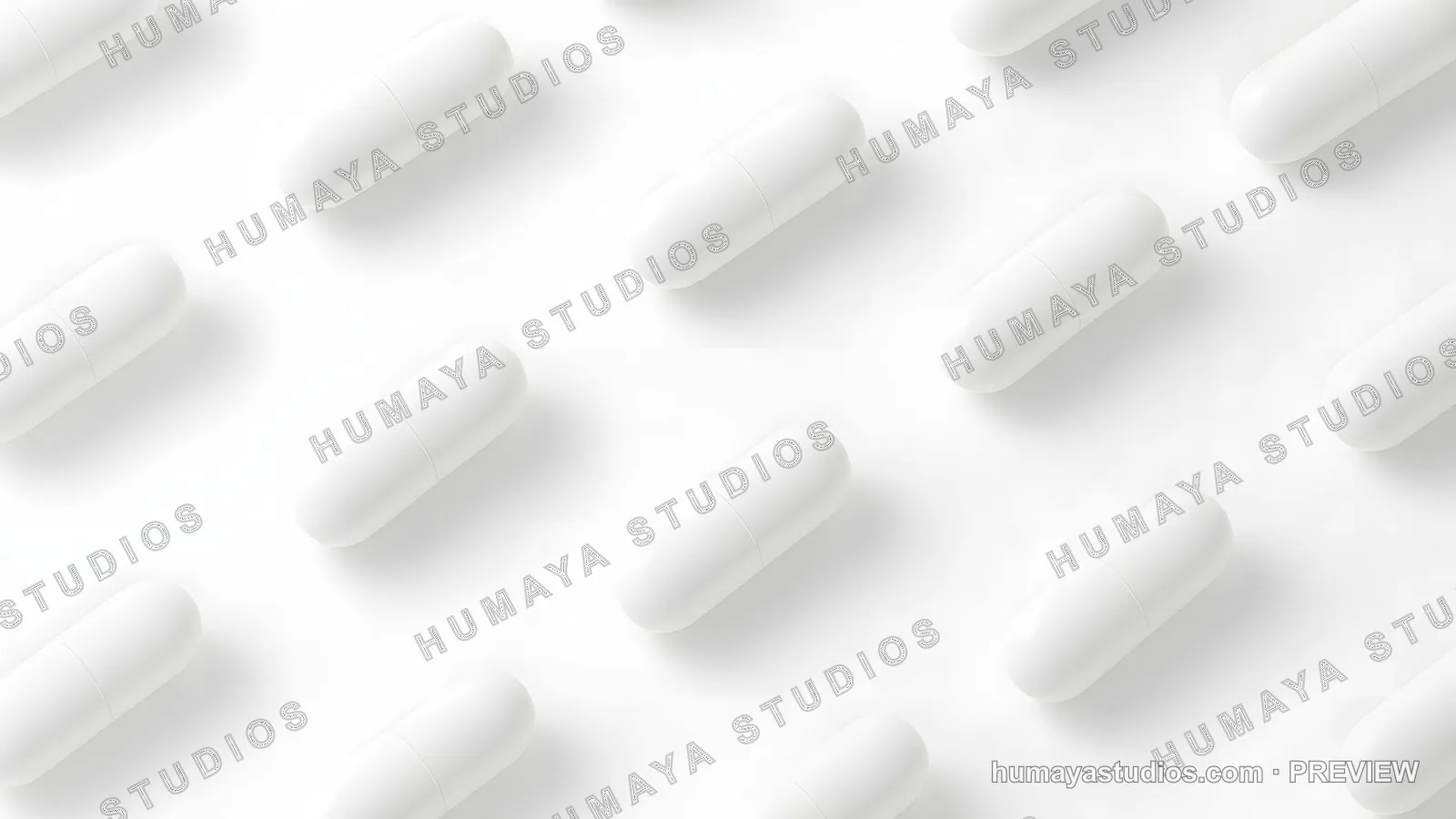 White Pill Capsules Pattern Background