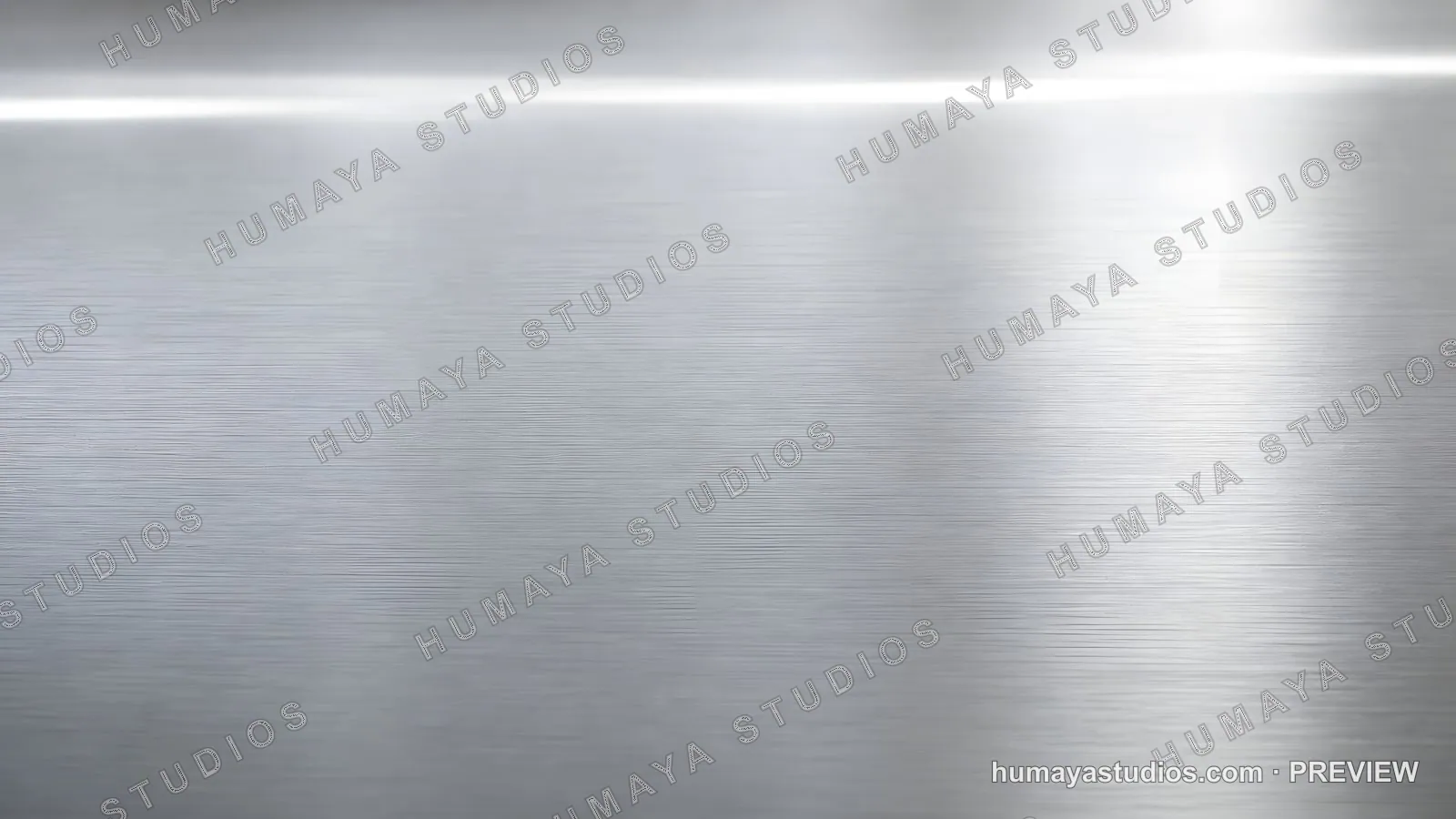 Brushed stainless steel background with metallic texture and light flare