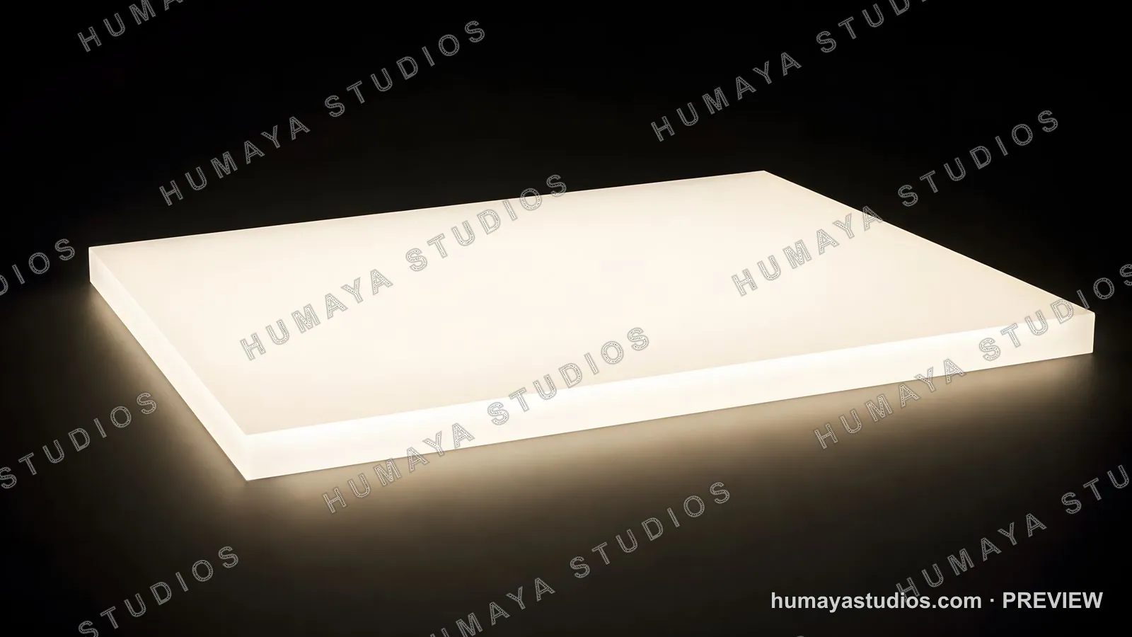 Illuminated Light Box Table on Dark Background