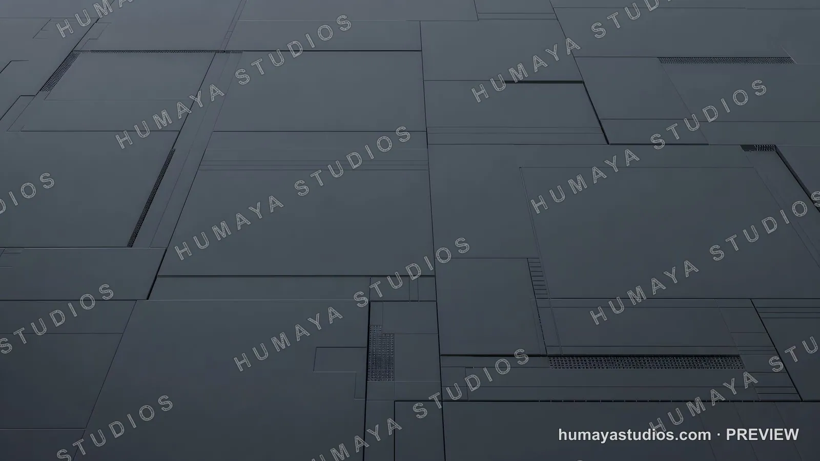Sci-Fi Grey Metallic Hull Panel Texture