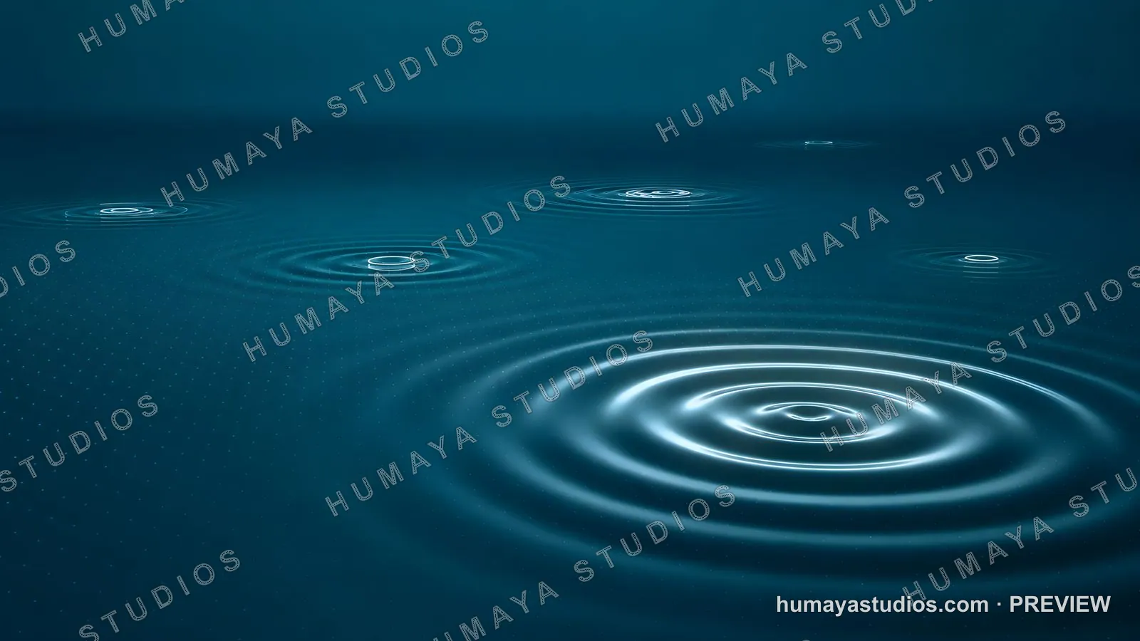 Digital water ripples with concentric circular wave patterns