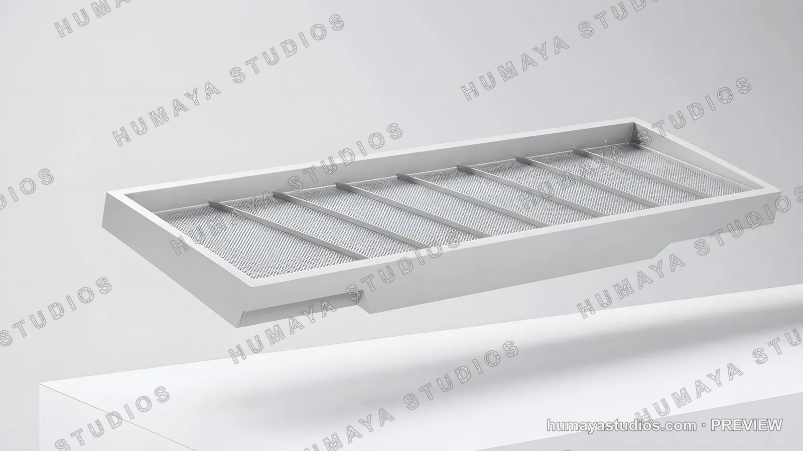 Modern white ventilation filter metal mesh architectural equipment
