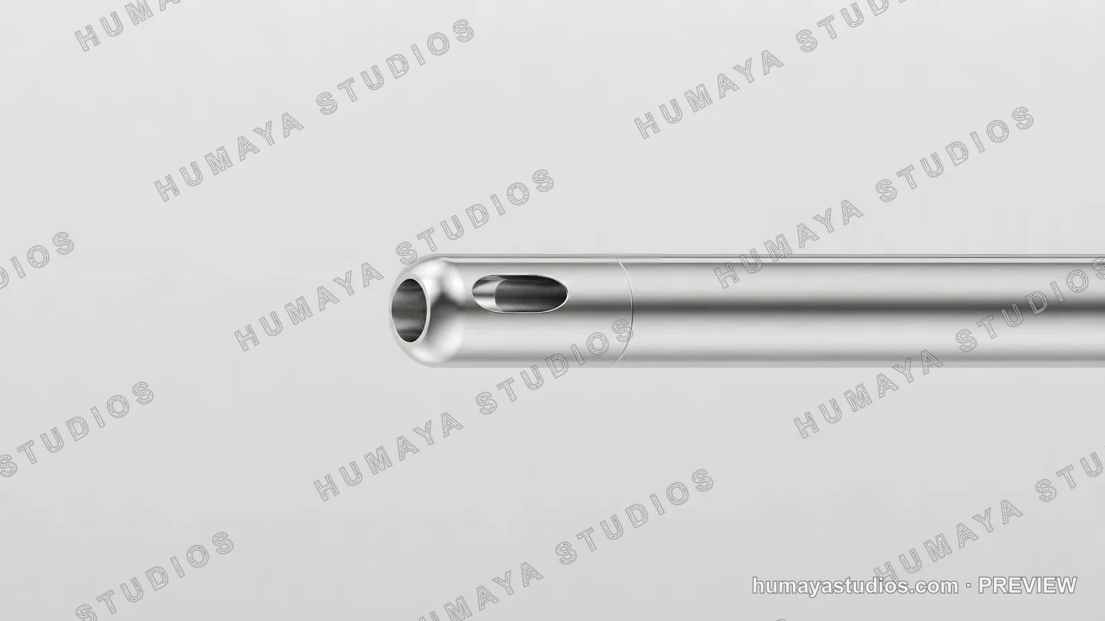 Stainless Steel Surgical Probe Device Macro Shot