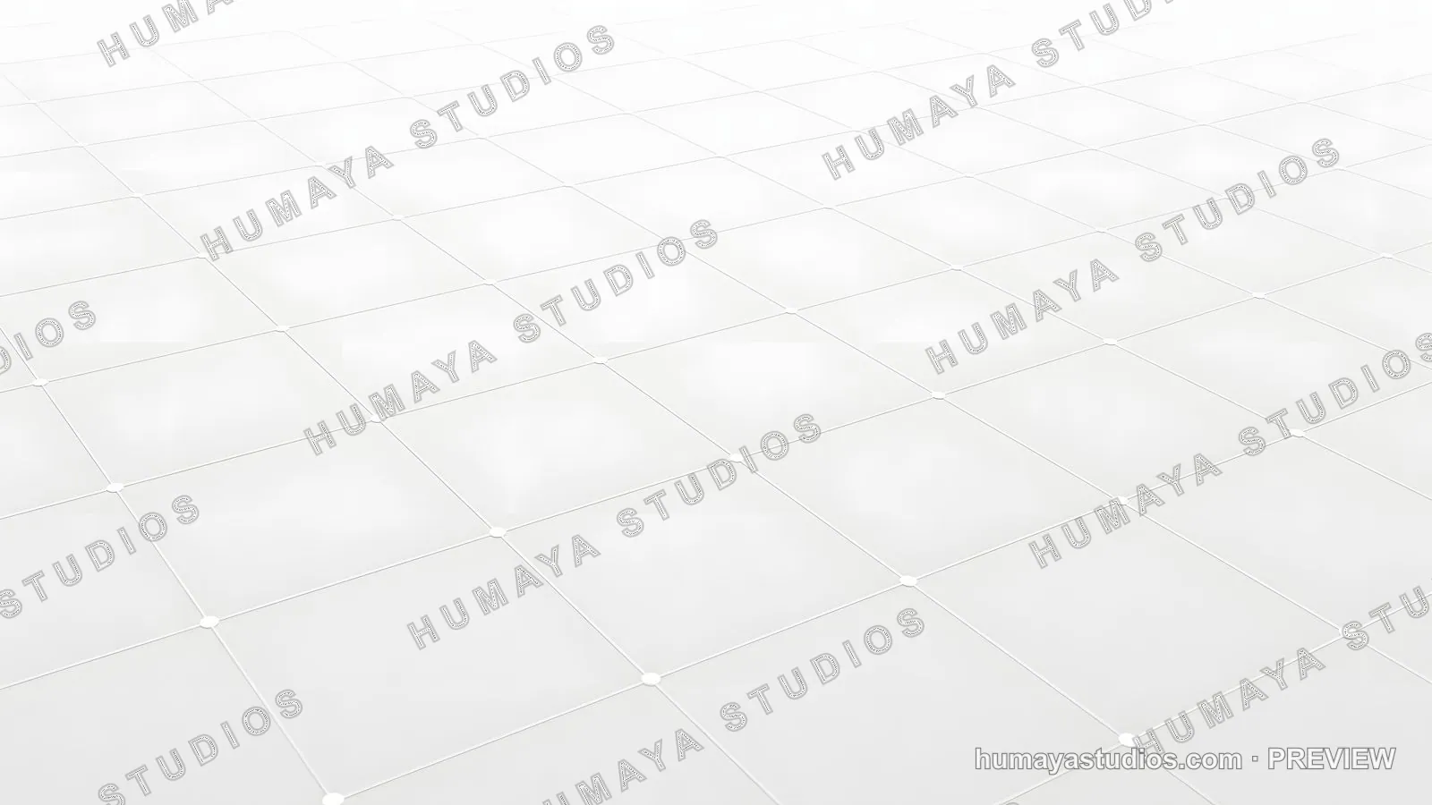 White Grid Floor Perspective Minimalist Abstract Background