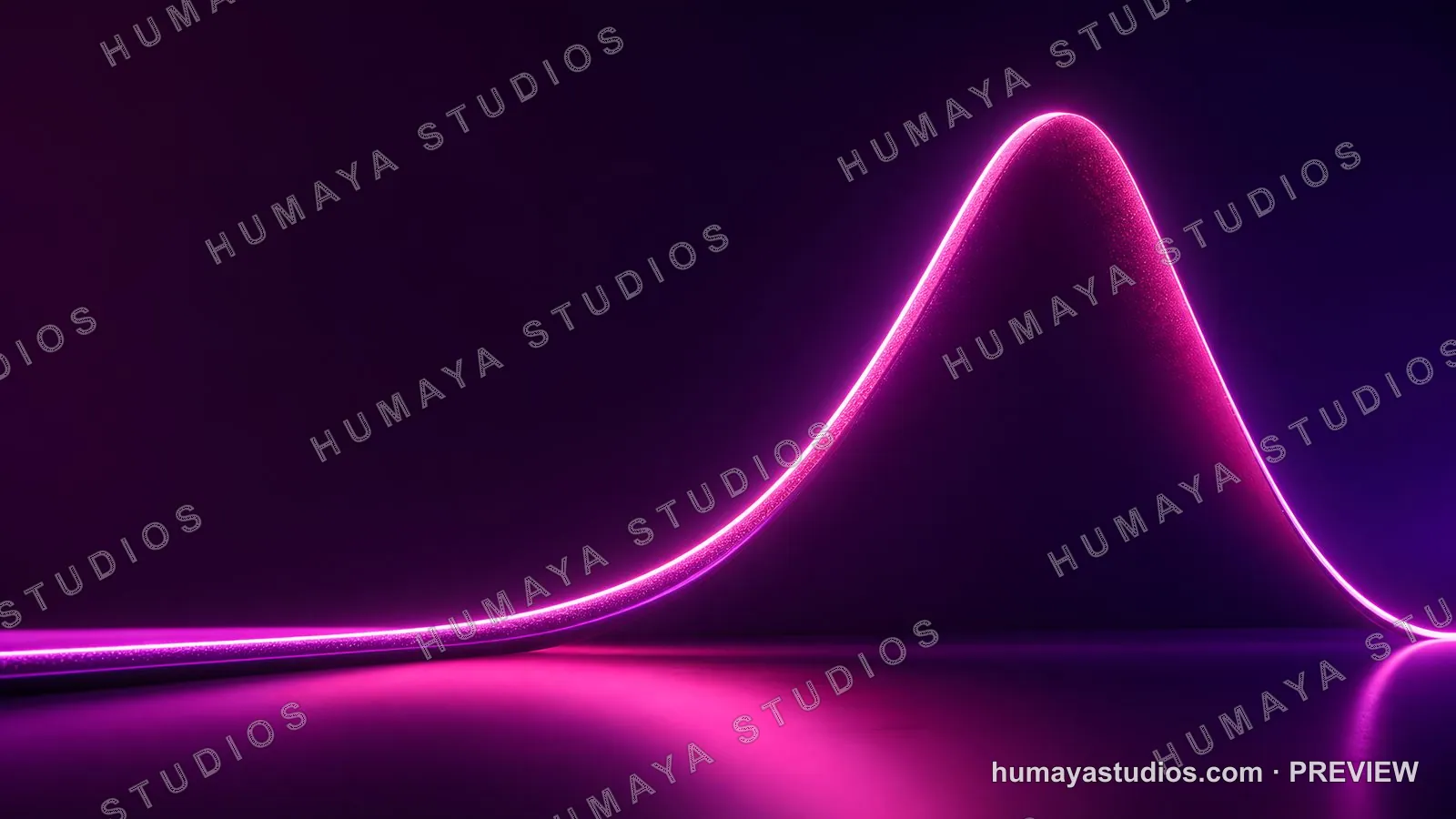 Neon glowing wave line abstract background in vibrant pink and purple