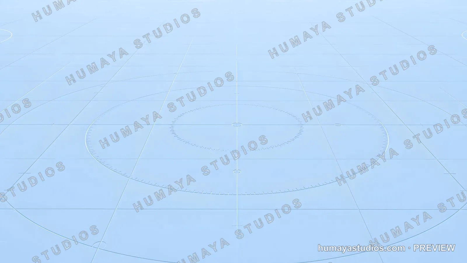 Blue HUD grid background with radar circles and futuristic interface