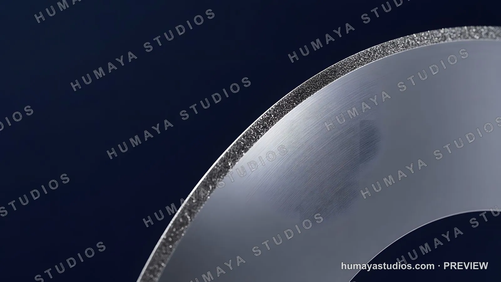Diamond Saw Blade Edge Macro Shot