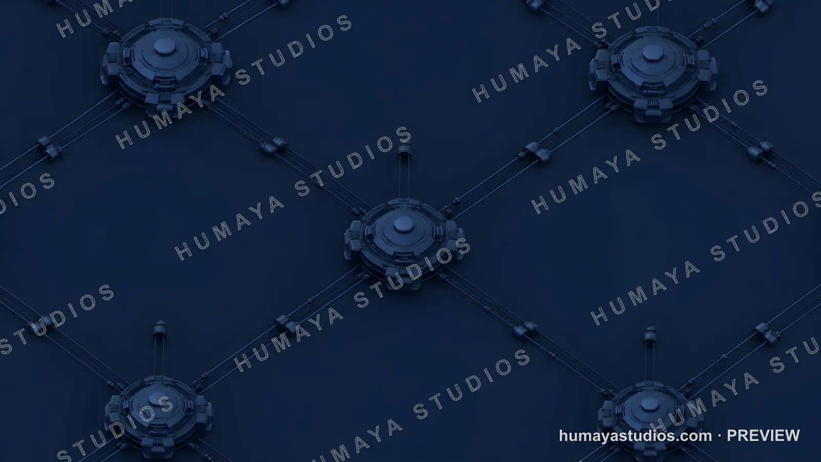 Sci-Fi Control Node Network Pattern Background