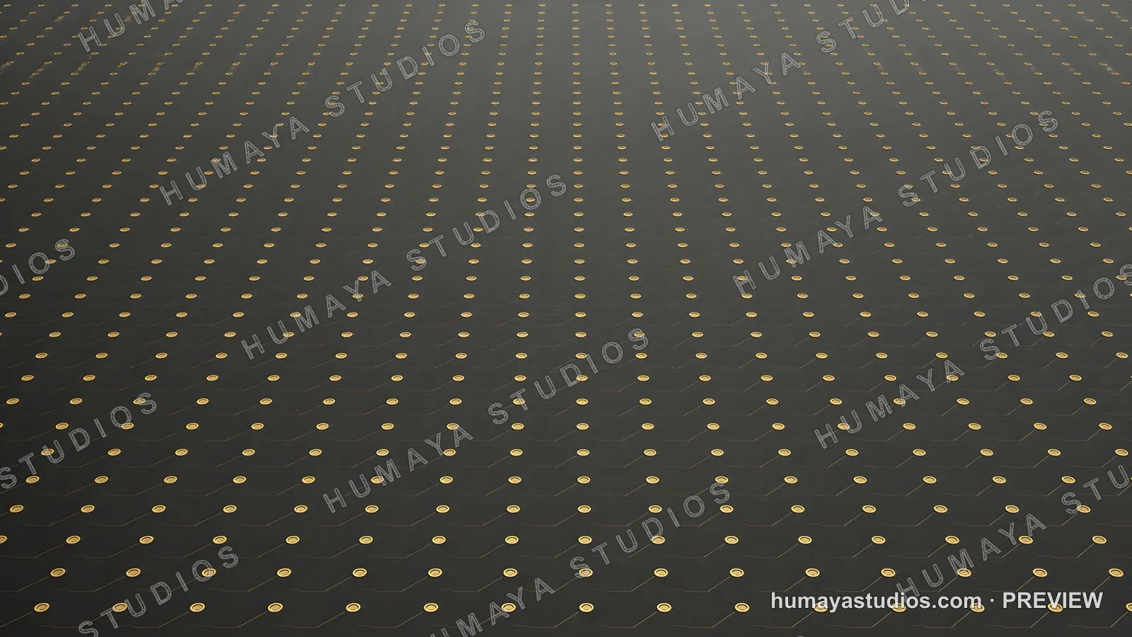 Circuit board pattern with gold dots and lines