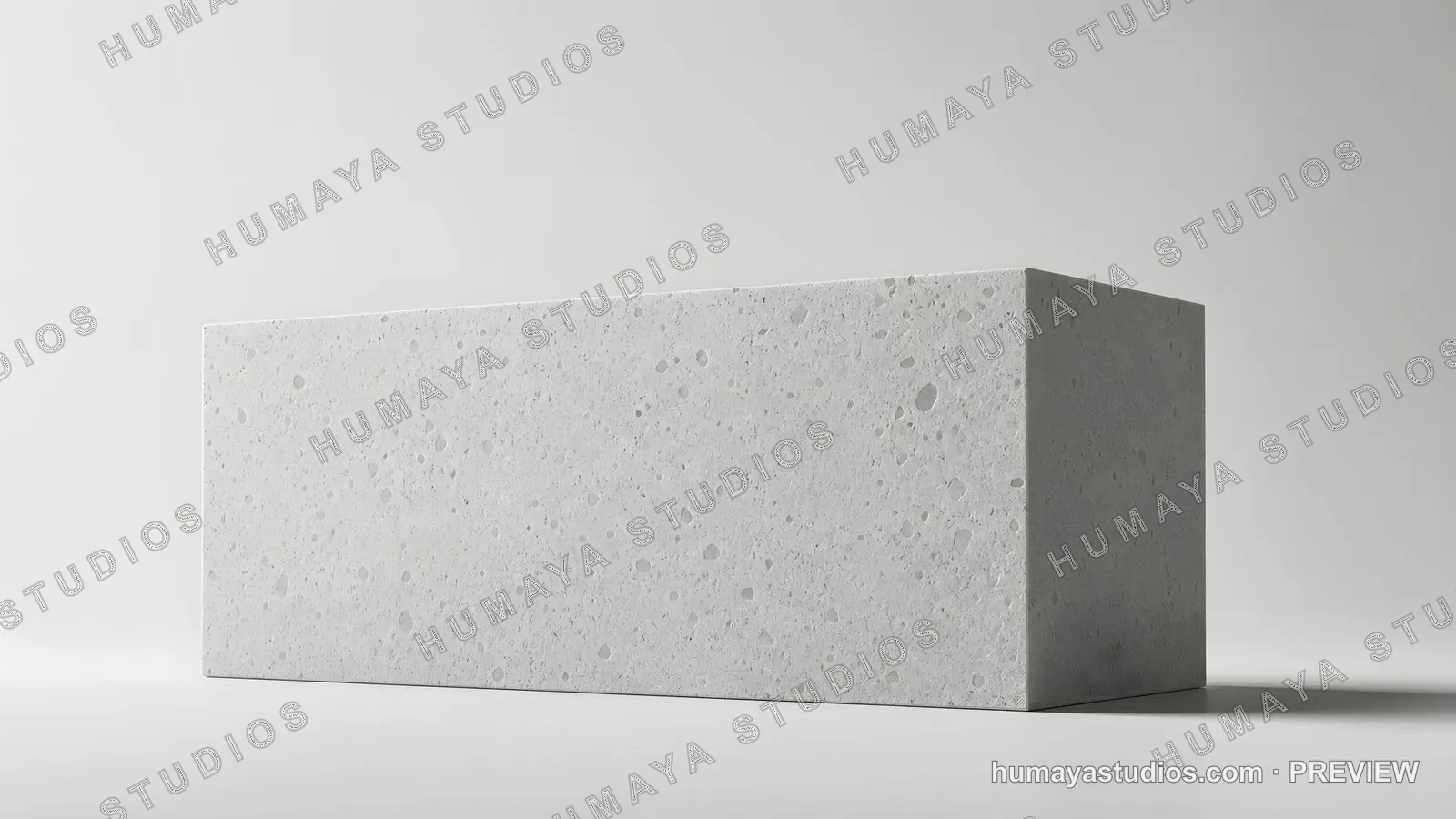 Grey Terrazzo Display Block on Minimalist Background