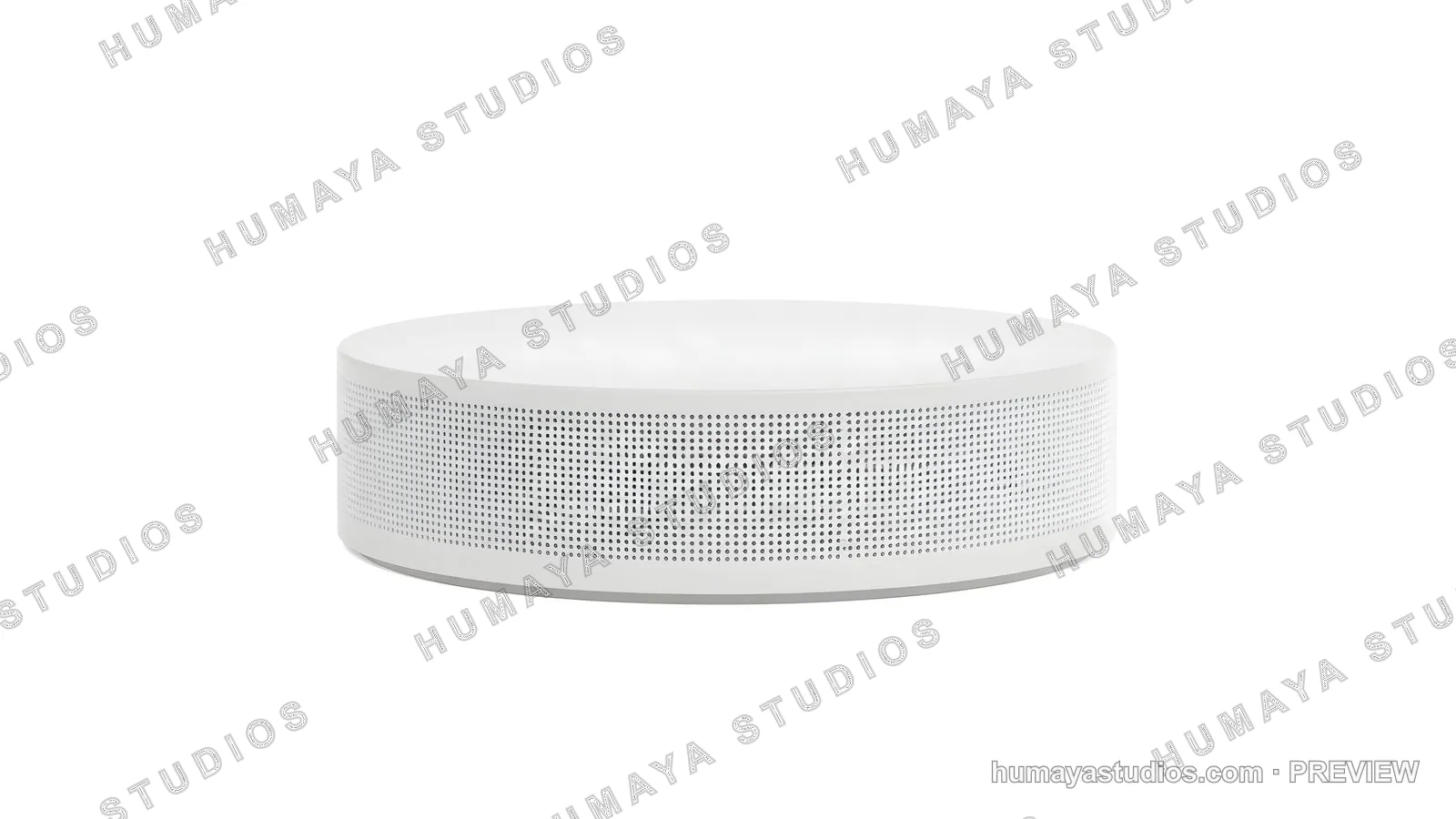 Modern Smart Hub and Air Purifier on White Background