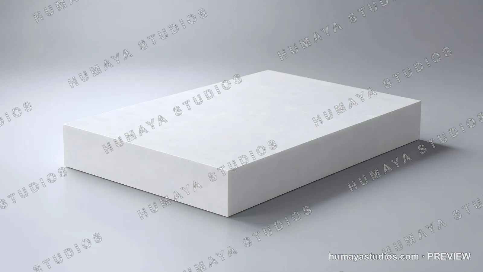 White block podium stage display mock up product presentation