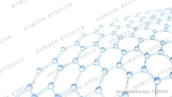 Graphene Nanotube Lattice Structure Molecular Model Illustration