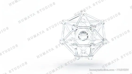 Glass Molecular Structure and Crystal Geometry with Nucleus