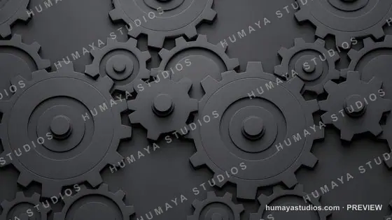 Mechanical Gears Mechanism Background