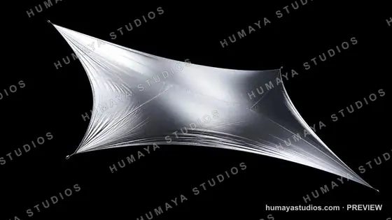 Stretched Silver Foil Membrane in Deep Space