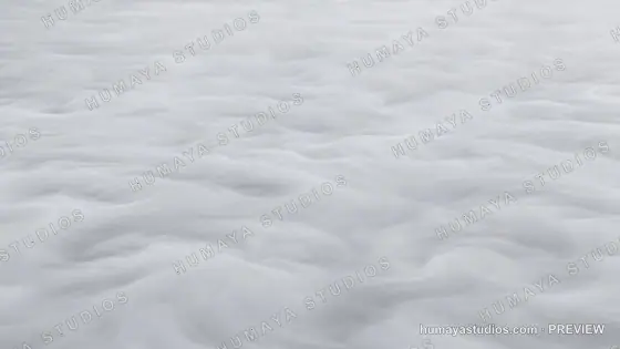 Dense White Smoke or Fog Rolling over a Flat Surface
