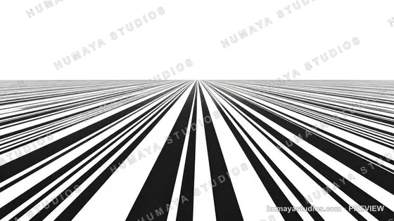 Abstract black and white perspective lines background