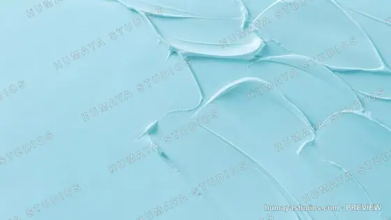 Light Blue Cosmetic Cream Smear Background
