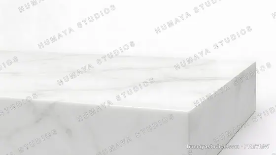 White marble pedestal stage podium block product display showcase background