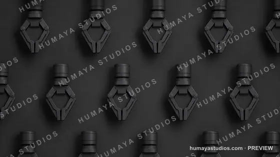Robotic Claw Pliers Pattern Industrial Background