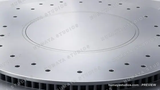 Metal rotary plate with precision holes for industrial machinery