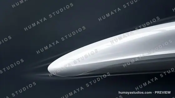 Futuristic Bullet Train Nose Aerodynamics
